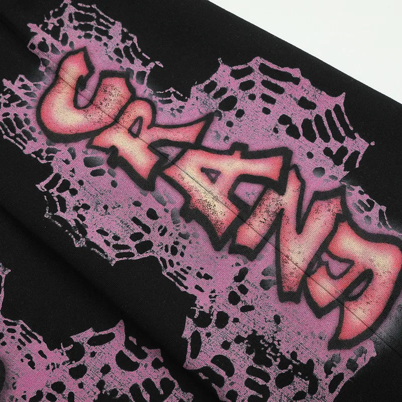Shorts de jogging Graffiti usagés-699