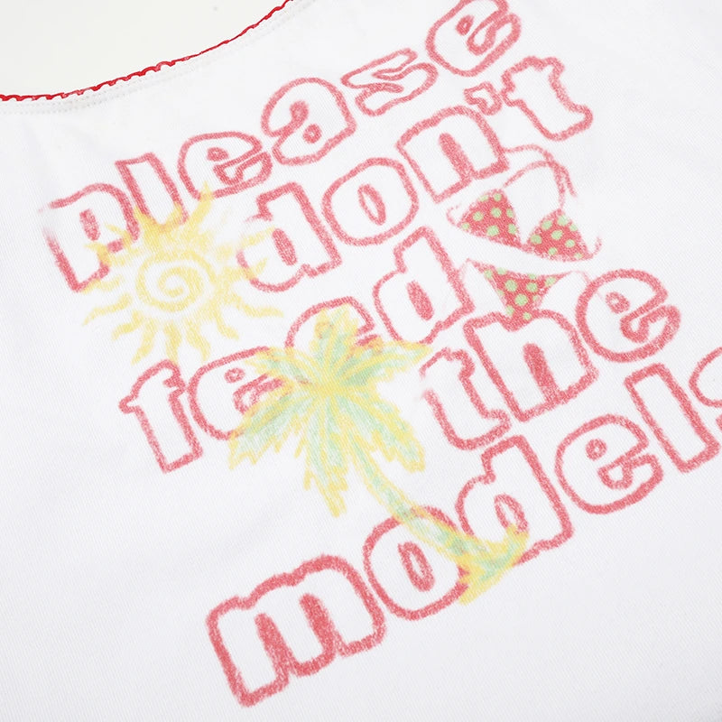 Vintage Funny Text Slim Cami-642