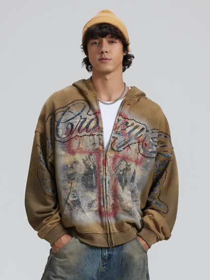 Crimson Cross Hoodie-355