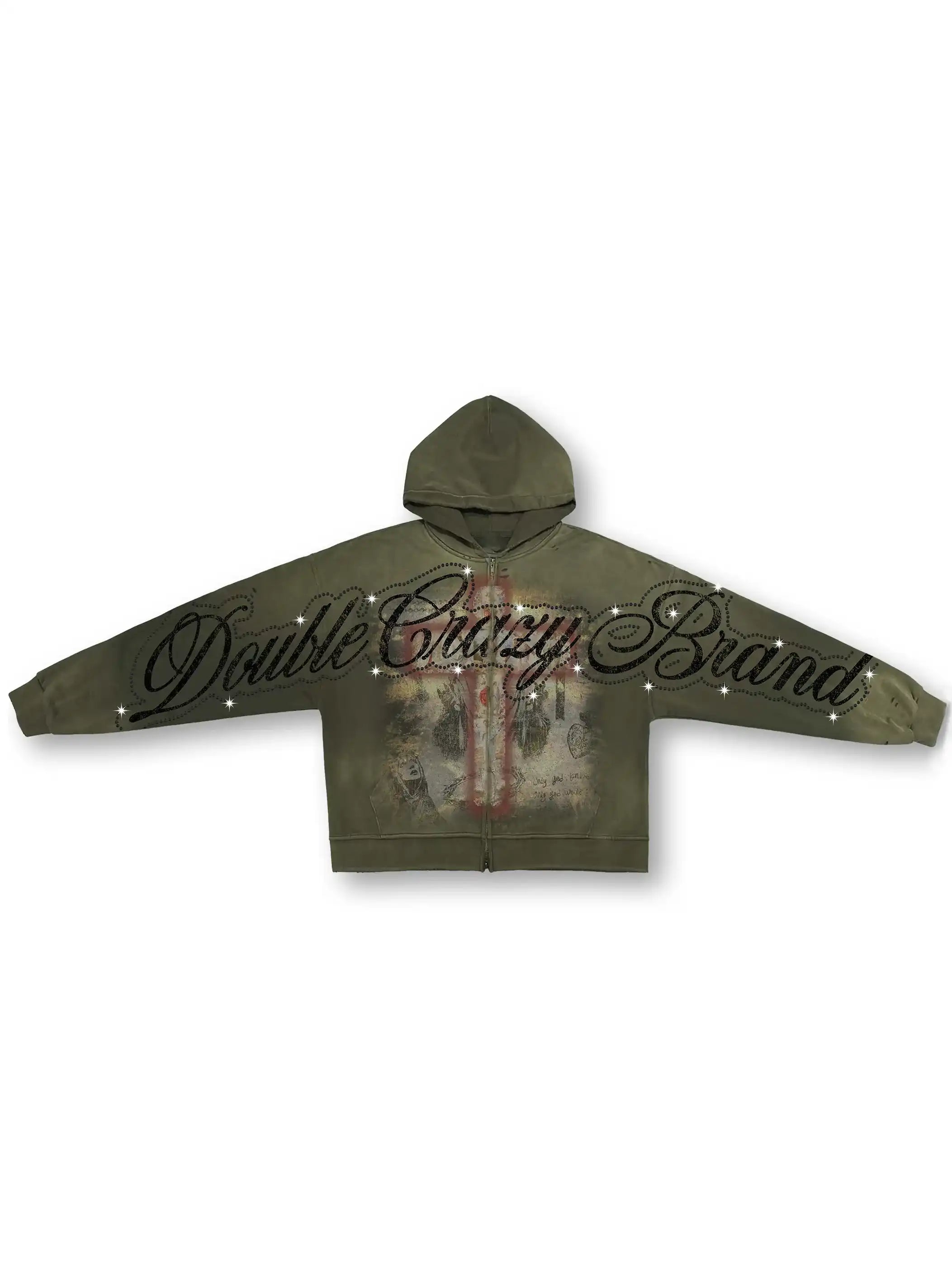 Crimson Cross Hoodie-355