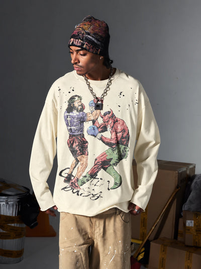 Vintage Painted Jesus L/S-712