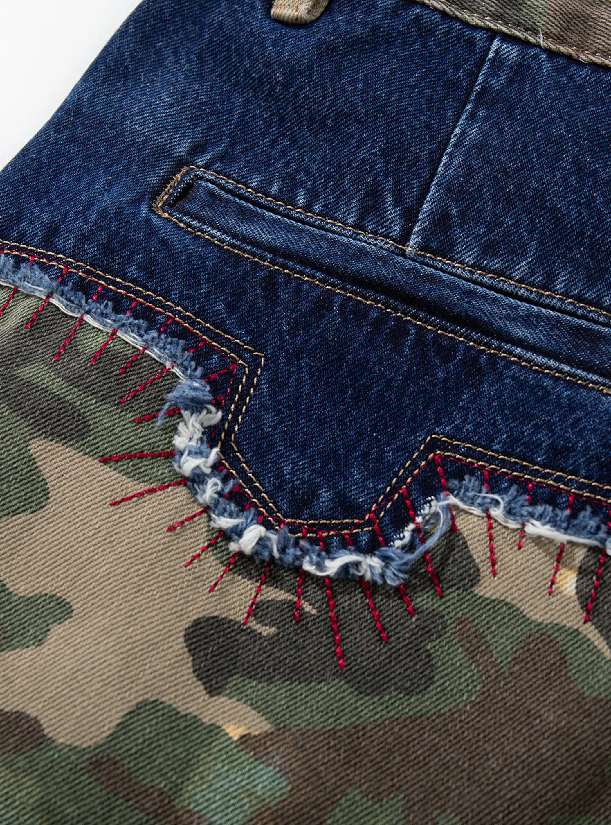 Camo Patch Trap Jeans-S1185