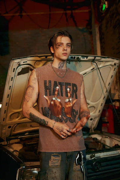 Rhinestone Rebel Finger Vest-205