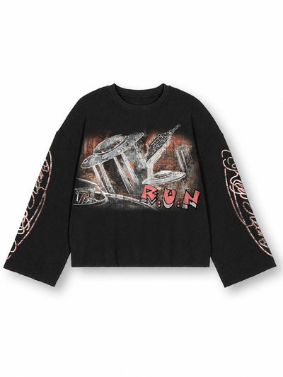 Bling Sci-Fi Distressed L/S-705