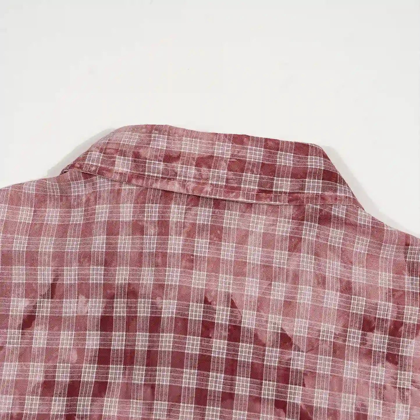 Layered T-Rex Plaid Shirt-707