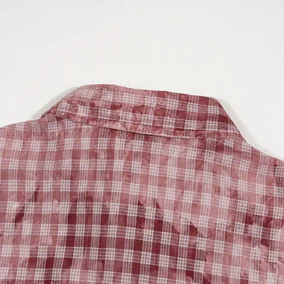Layered T-Rex Plaid Shirt-707