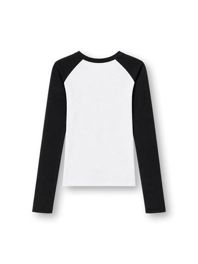 Contrast Hot Girls Raglan-710