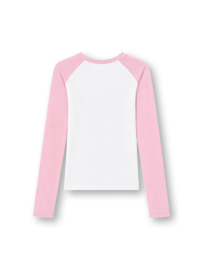 Contrast Hot Girls Raglan-710