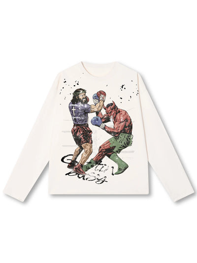 Vintage Painted Jesus L/S-712