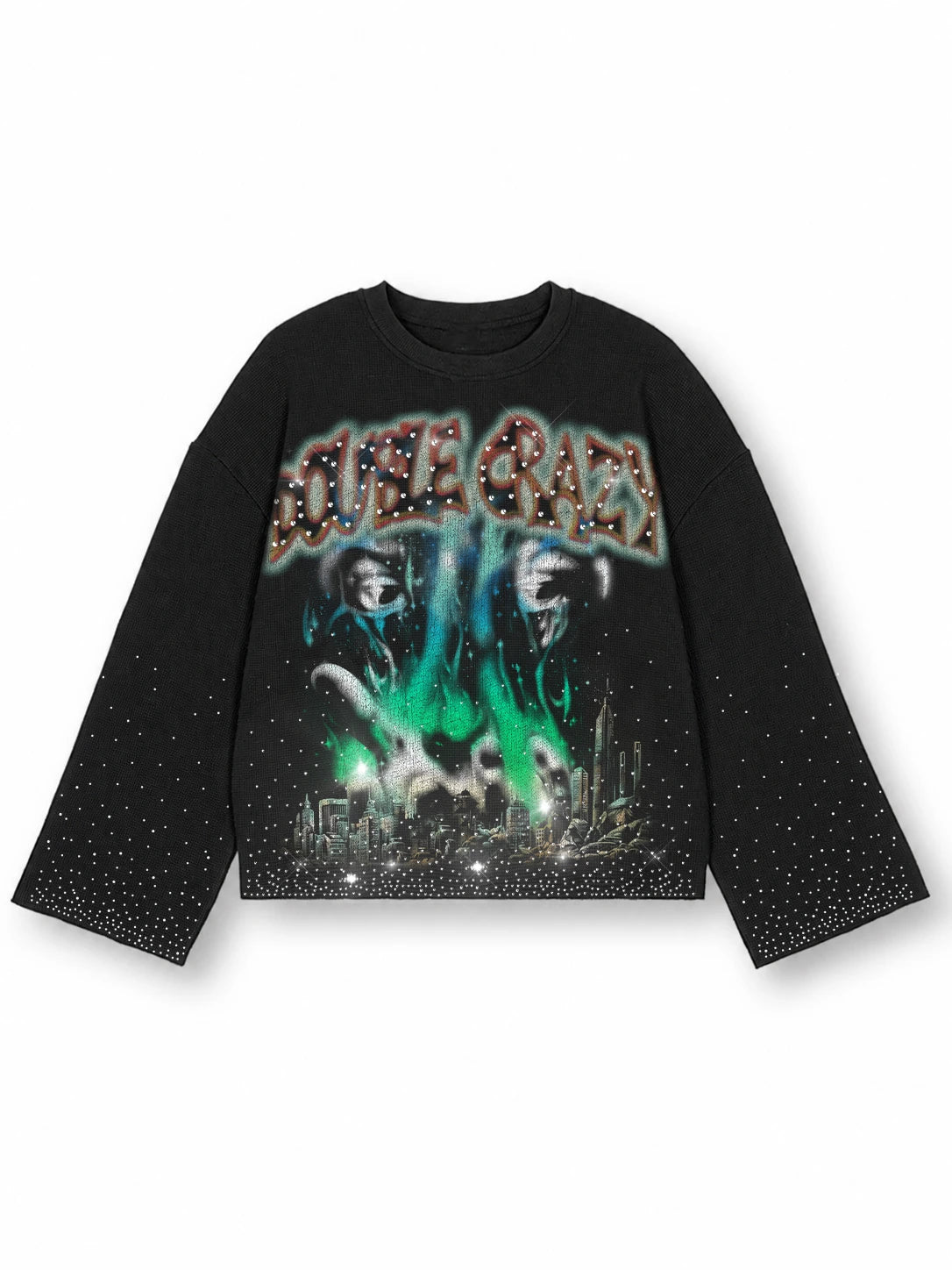 Rhinestone Burning City L/S-713