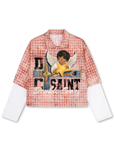 Layered Boxy Grunge Cherub L/S-714
