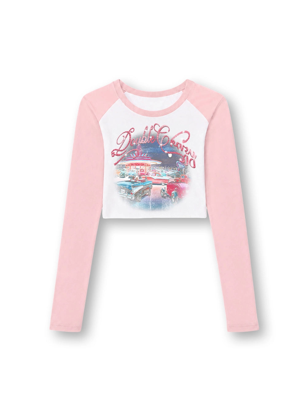 Bling Retro Car L/S Raglan-717