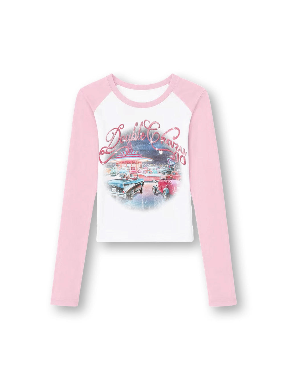 Bling Retro Car L/S Raglan-717