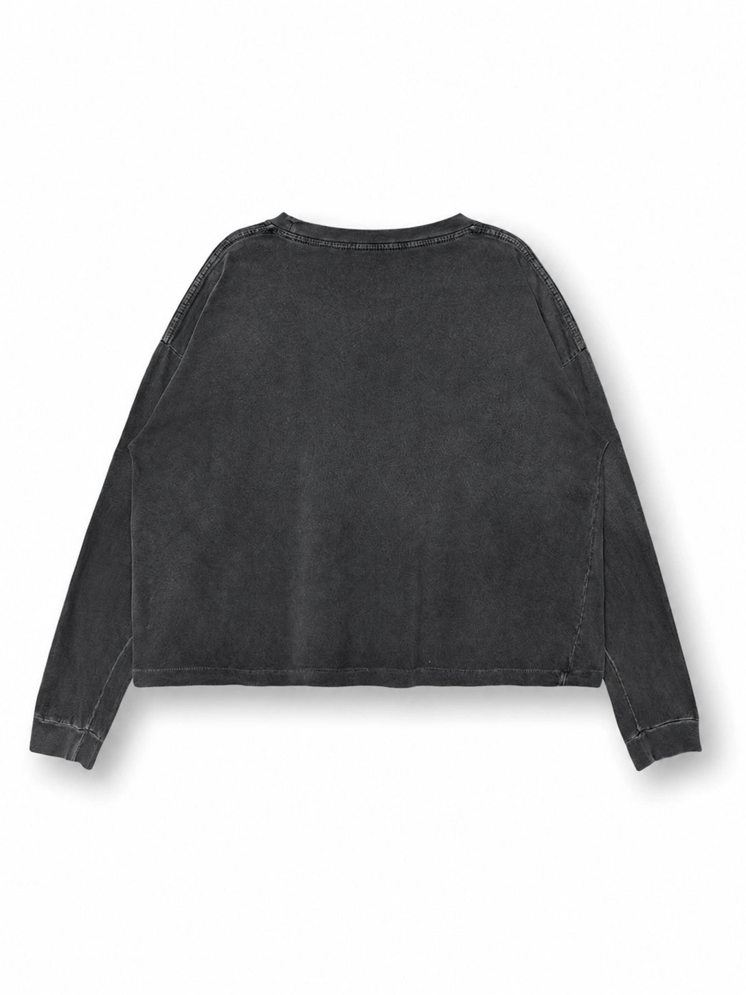 Faded Melancholy Quote Boxy L/S -737