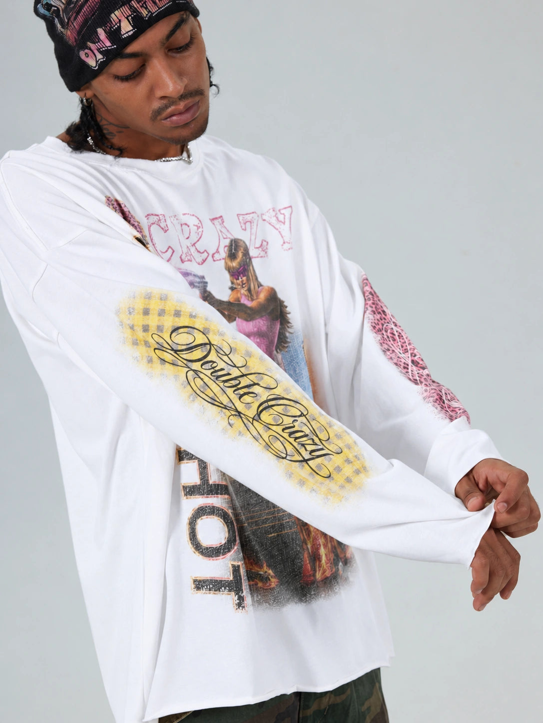 Faded Alien Invasion Boxy L/S-738