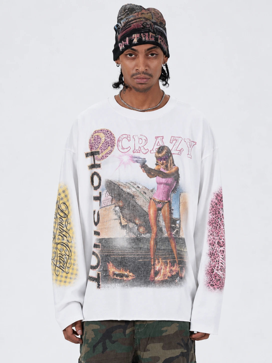 Faded Alien Invasion Boxy L/S-738