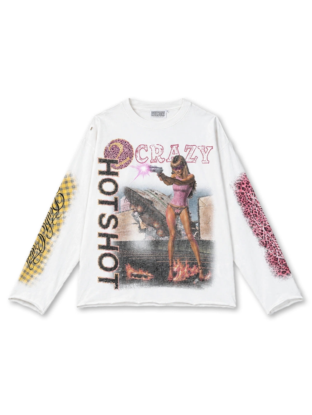 Faded Alien Invasion Boxy L/S-738