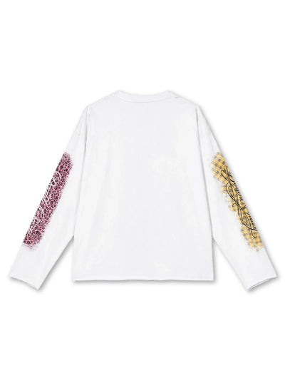 Camiseta de manga larga Faded Alien Invasion Boxy-738