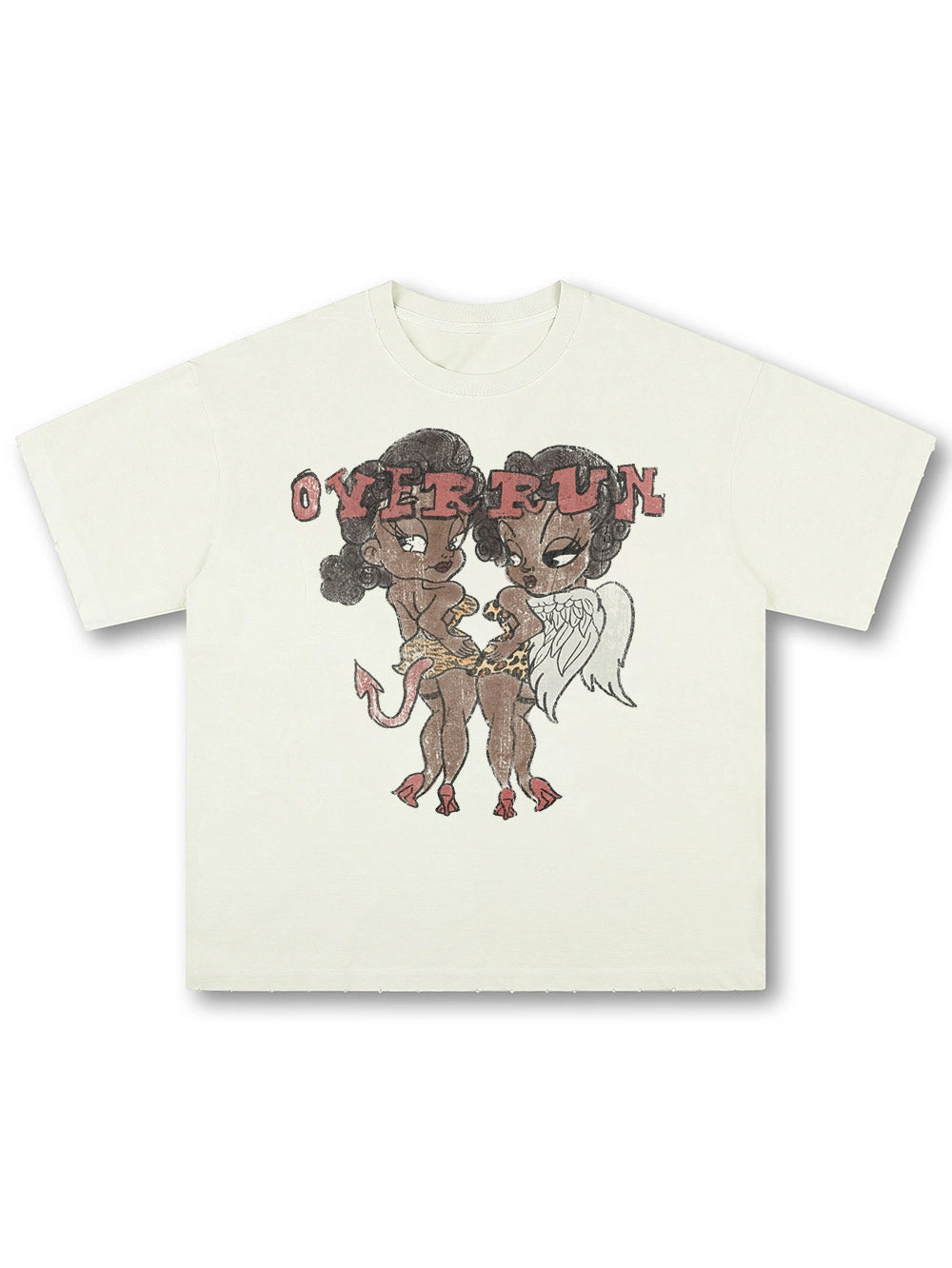 Washed Angel Devil Boxy Tee-740