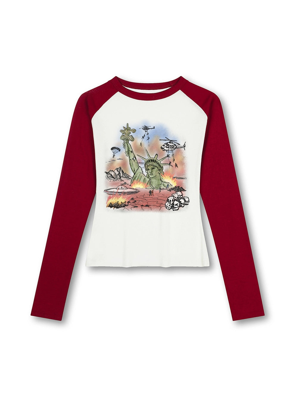 Doomsday Liberty Fitted Raglan-741