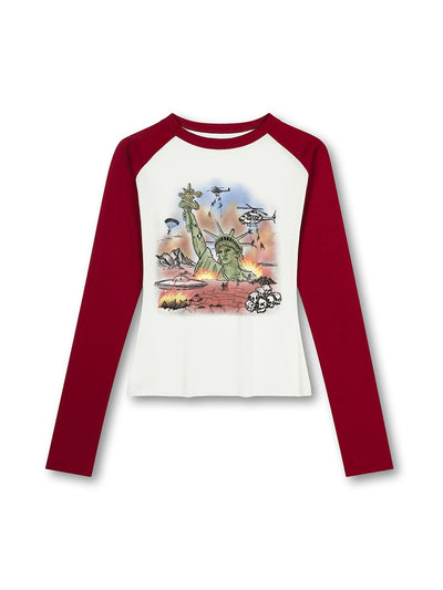 Doomsday Liberty Fitted Raglan-741
