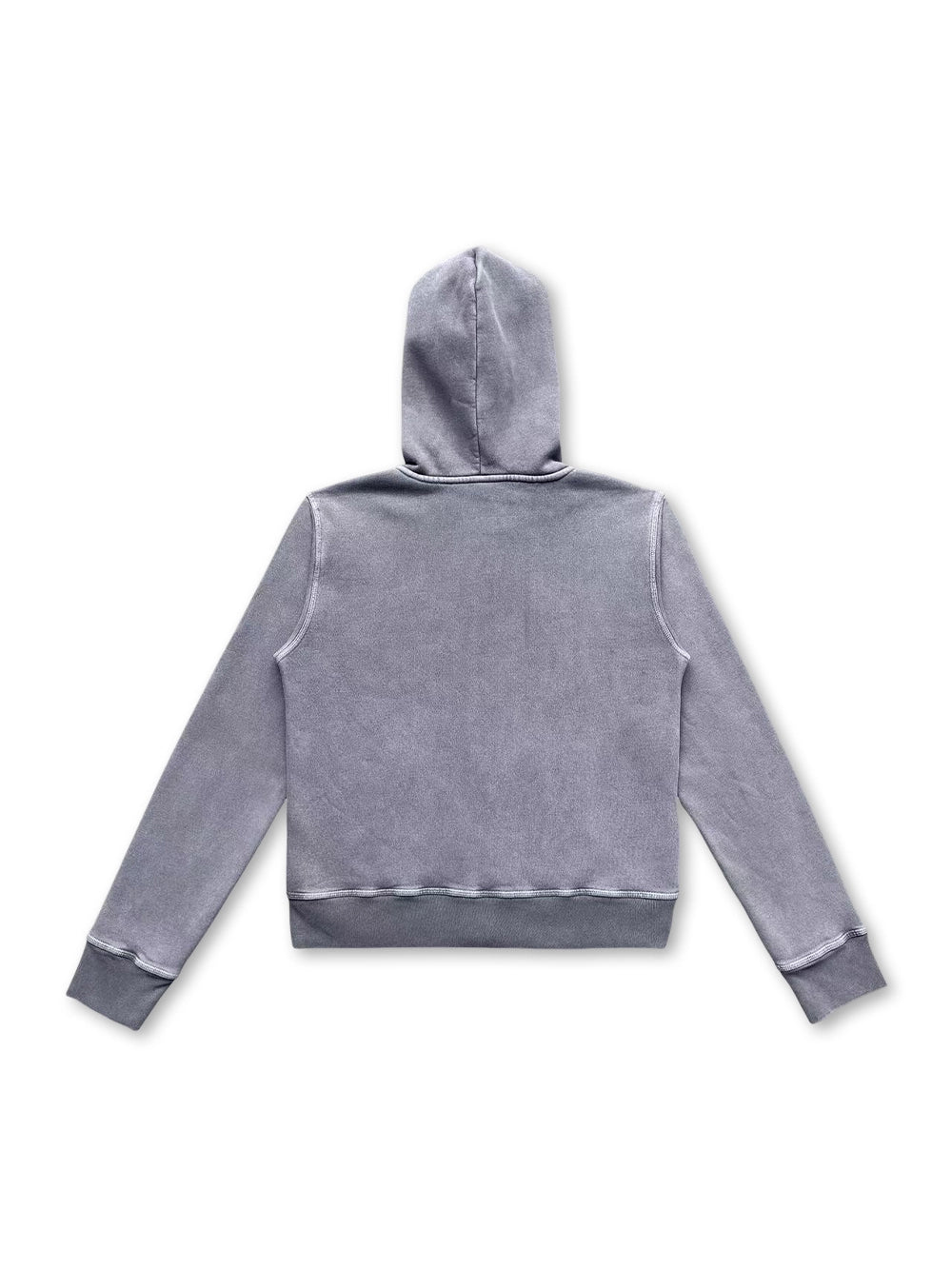 Snow Wash Foil Text Zip-Up-744