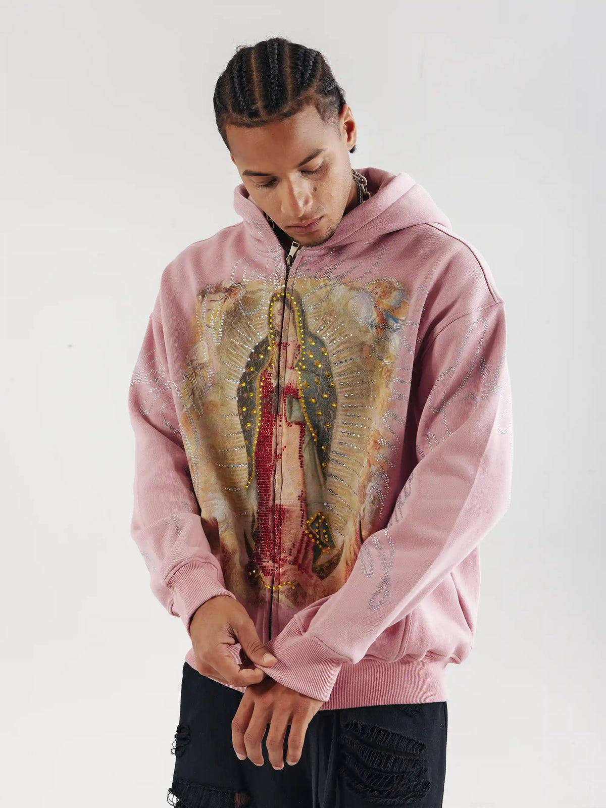 Vintage Iced-Out Virgin Hoodie-758