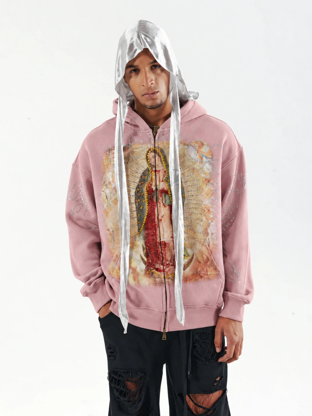 Vintage Iced-Out Virgin Hoodie