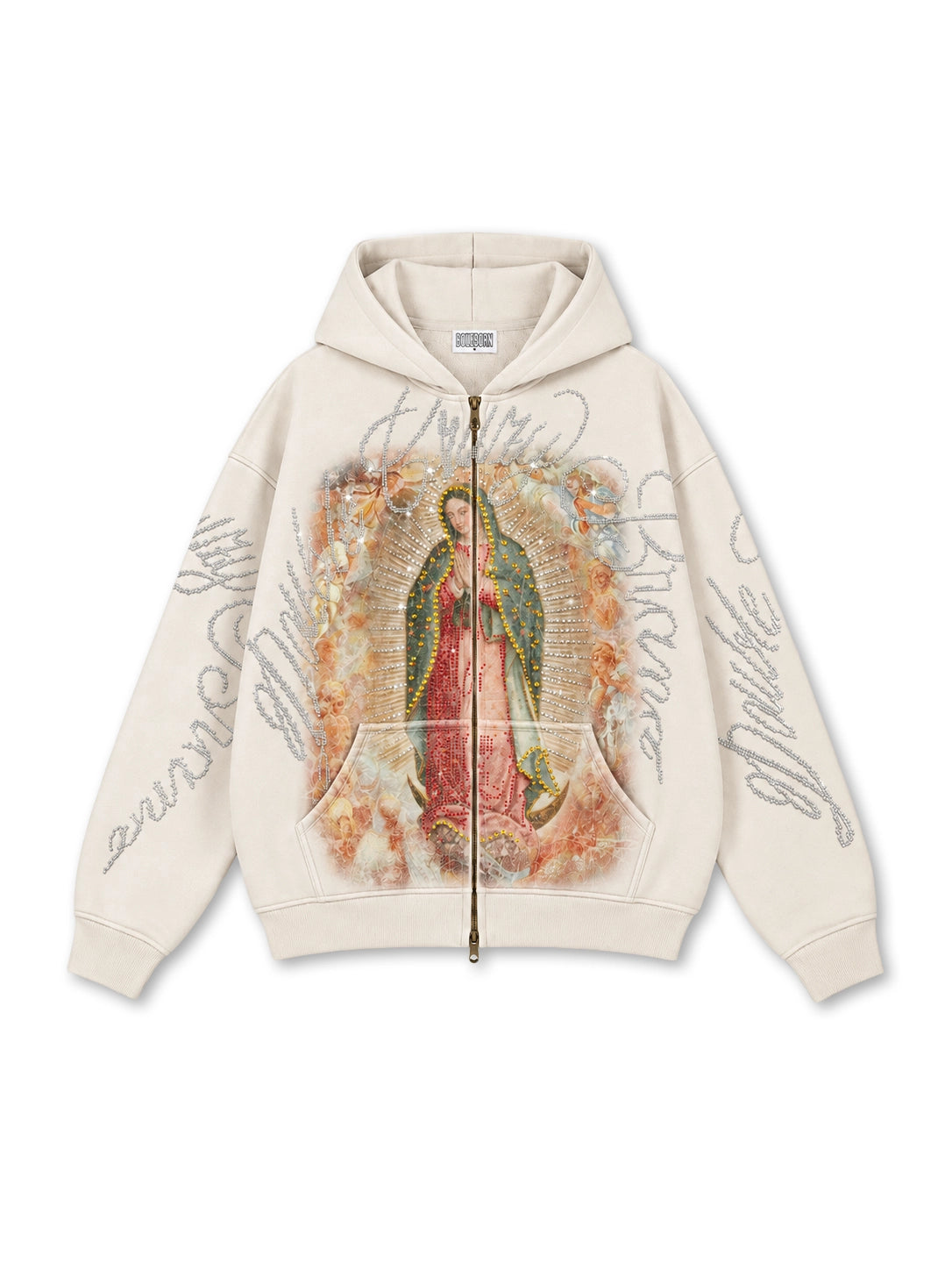 Sweat à capuche Vintage Iced-Out Virgin - 758