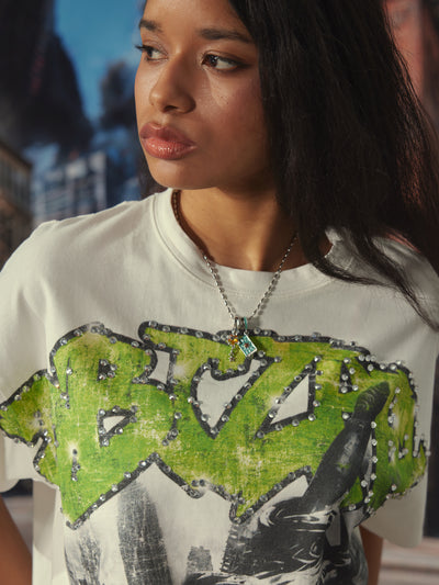 Raw Hem Distressed Liberty Tee-482