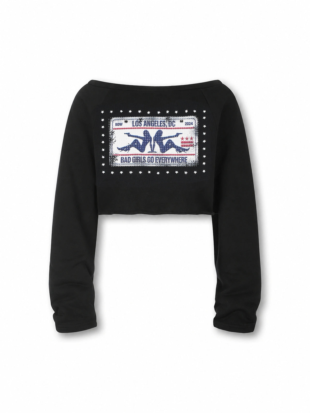 Iced Out License Plate Crop L/S-765