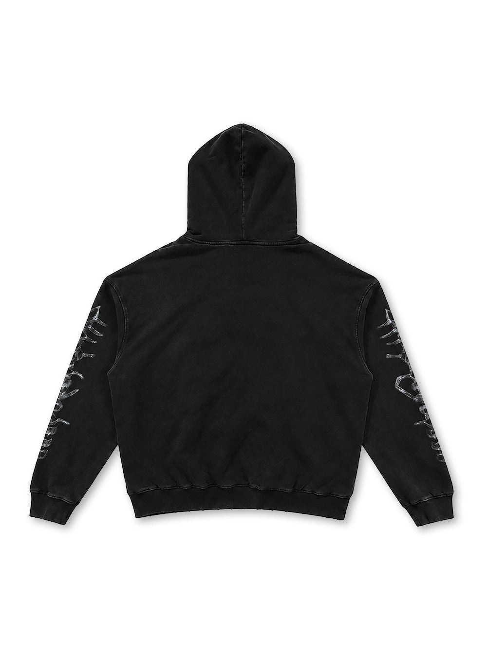 Sudadera con capucha y estampado de rayos X desgastado-780