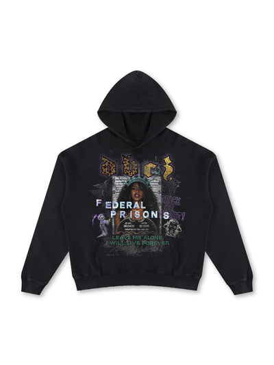 400G Distressed Mugshot Hoodie-785