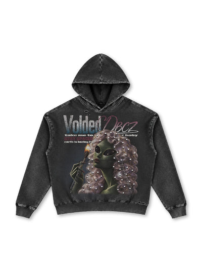 Faded Alien Vixen Hoodie-794