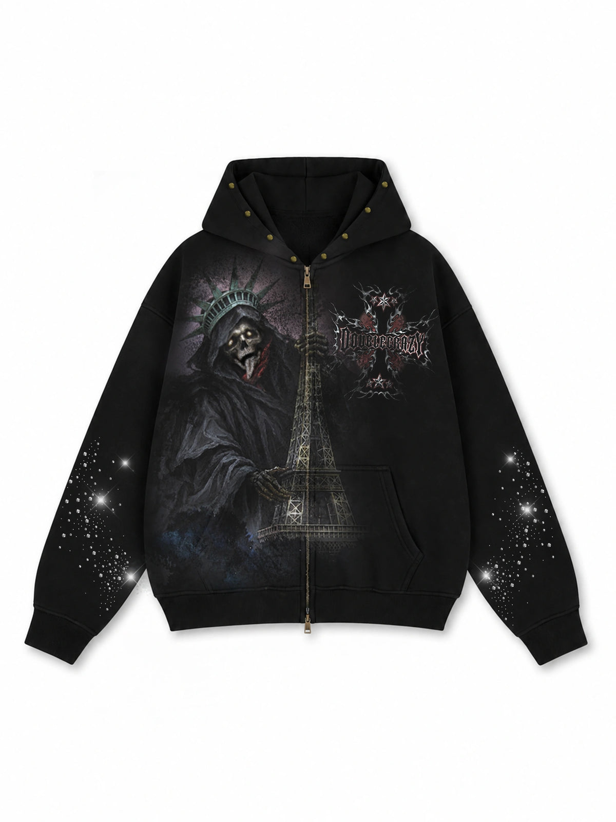 Spiked "Doomsday" Hoodie-797