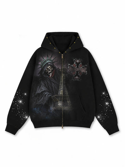 Spiked "Doomsday" Hoodie-797