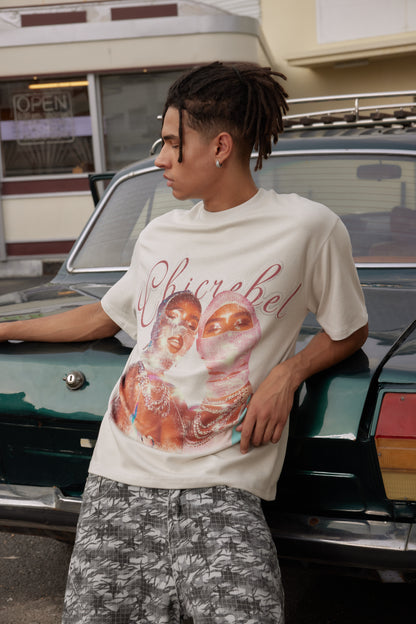 Gleaming Rhinestone Double-Sided T-shirt-267