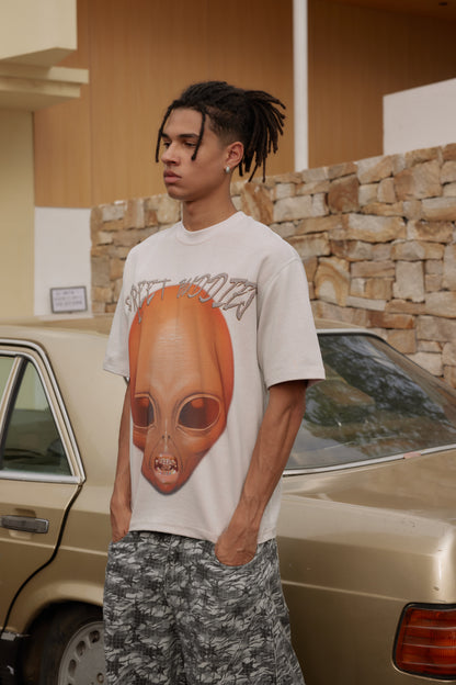 Double-Sided Two-Tone Alien Street Buddies T-shirt-248