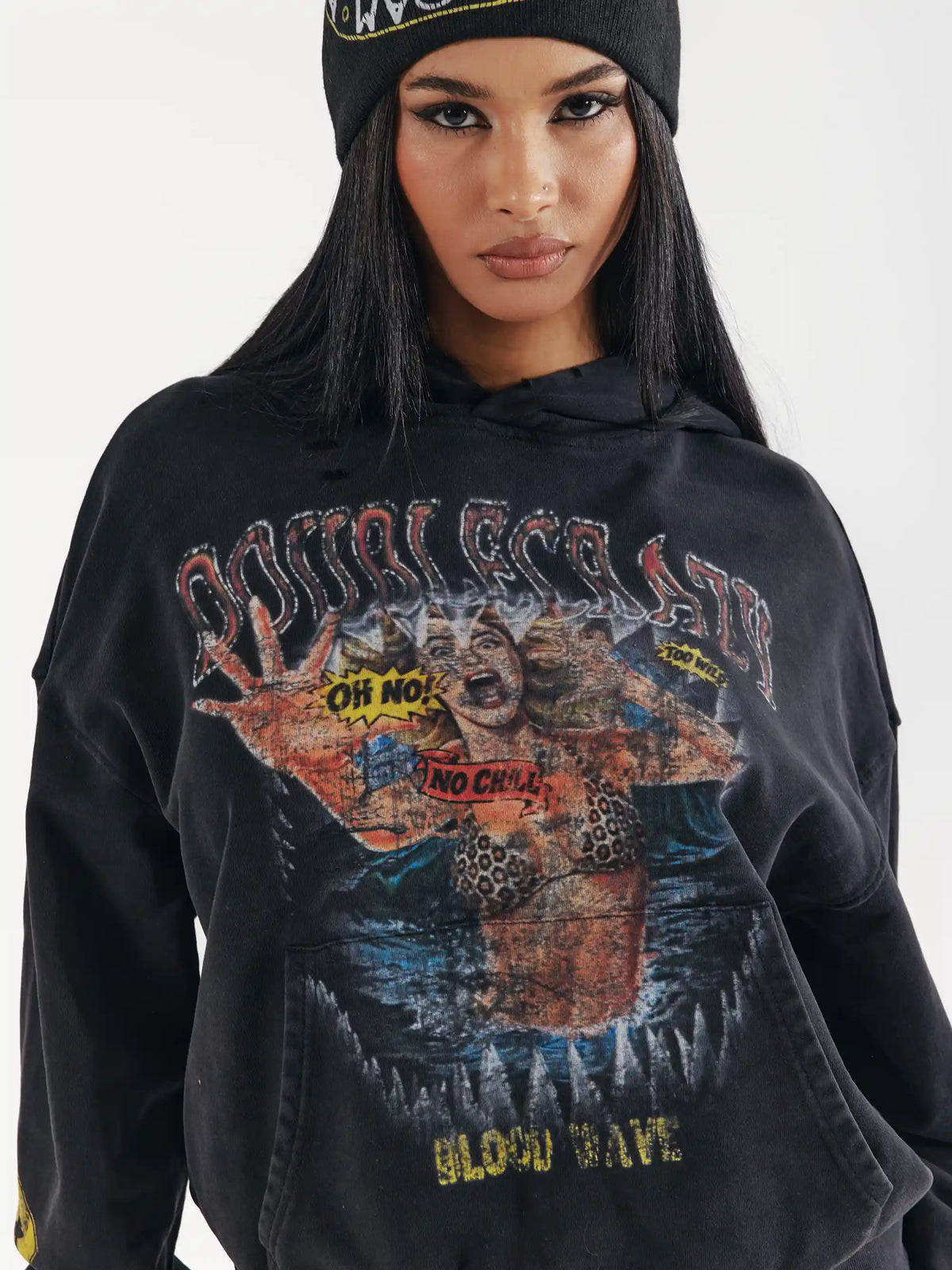 Vintage Horror Jaws Pullover-802