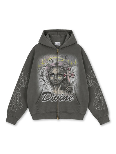 Iced Angel Wing Divine Zip-809