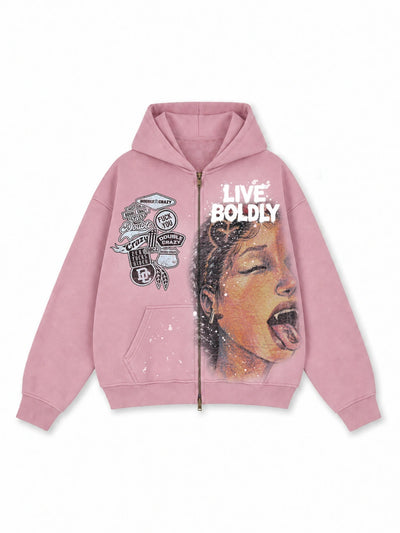 Fear Nothing Zip Hoodie-818