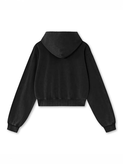 Bling Chicano Guadalupe Crop Zip-829