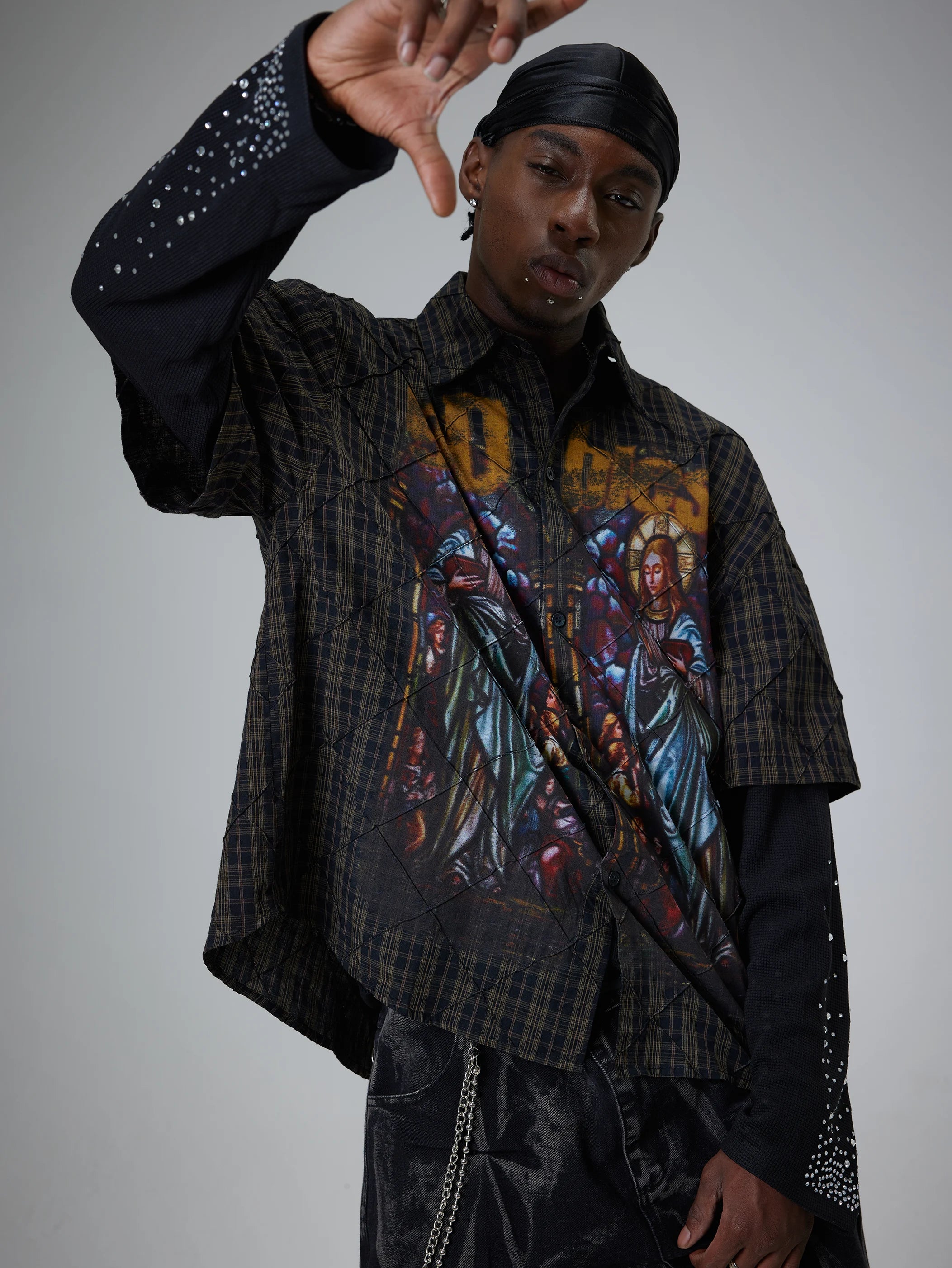 God Bless the Saints – Stained Glass Shirt-158