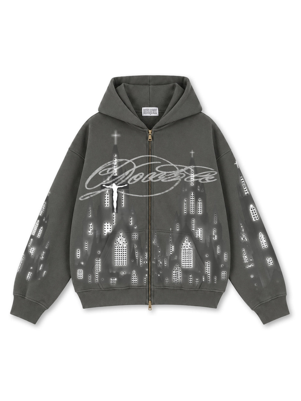 Midnight Cathedral Zip Hoodie-832