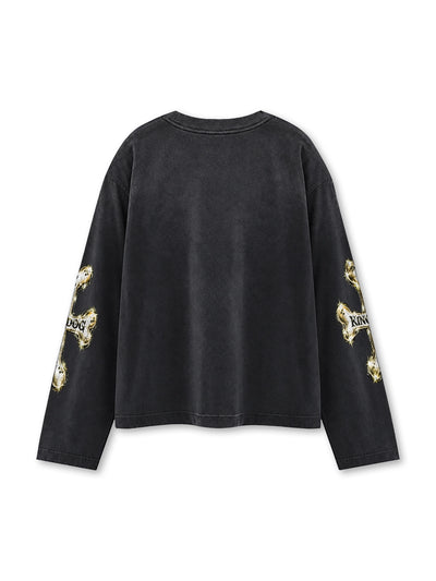Vintage Kingpin Bulldog L/S Tee-841