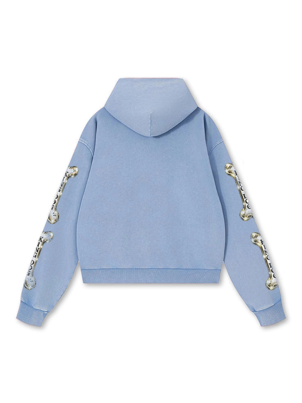 Sudadera con capucha de bulldog de dos cabezas-842