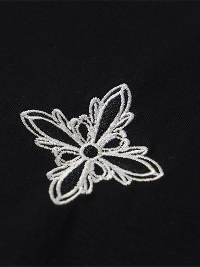 Studded Neckline Asymmetrical Top-S1030