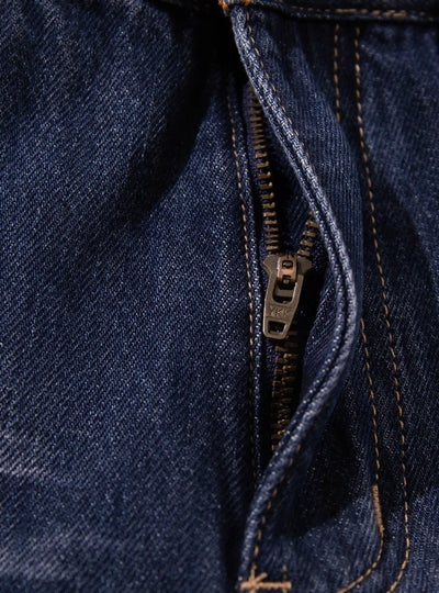 Vintage Spray Fade Zip Flare Jeans-S1207