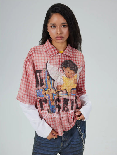 Layered Boxy Grunge Cherub L/S-714