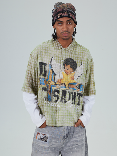 Layered Boxy Grunge Cherub L/S-714